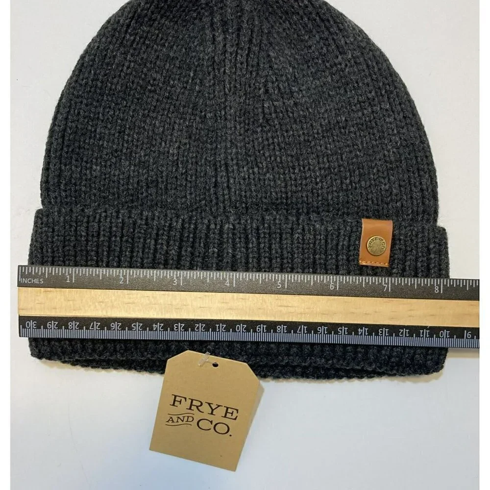 Frye & Co. NWT Cable Knit Beanie w/Cuff  Black Hat‎ Cap-OSFM-MSRP-$28